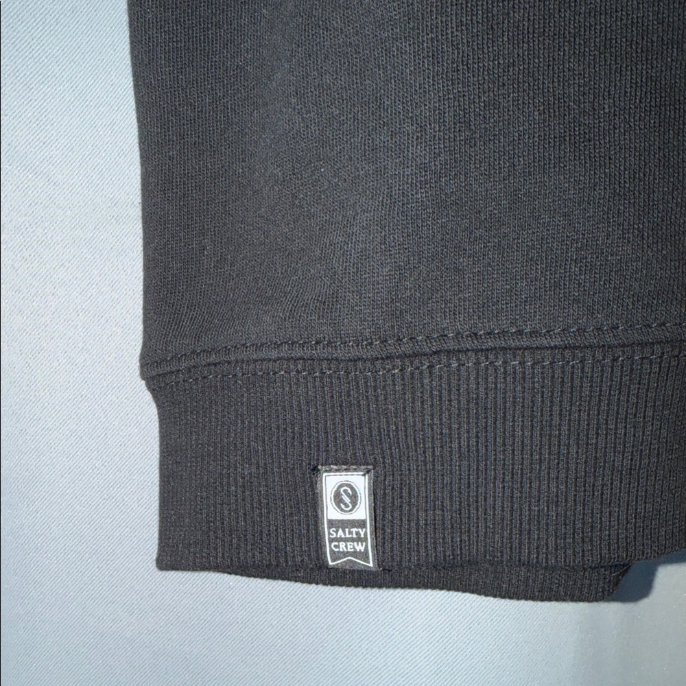 Salty Crew Black Crew Neck Coastal Skater NWT - Picture 4 of 10